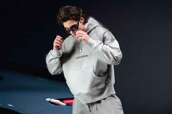 Hoodie icon. washed grey