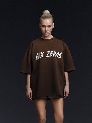T-shirt TAPE rust brown