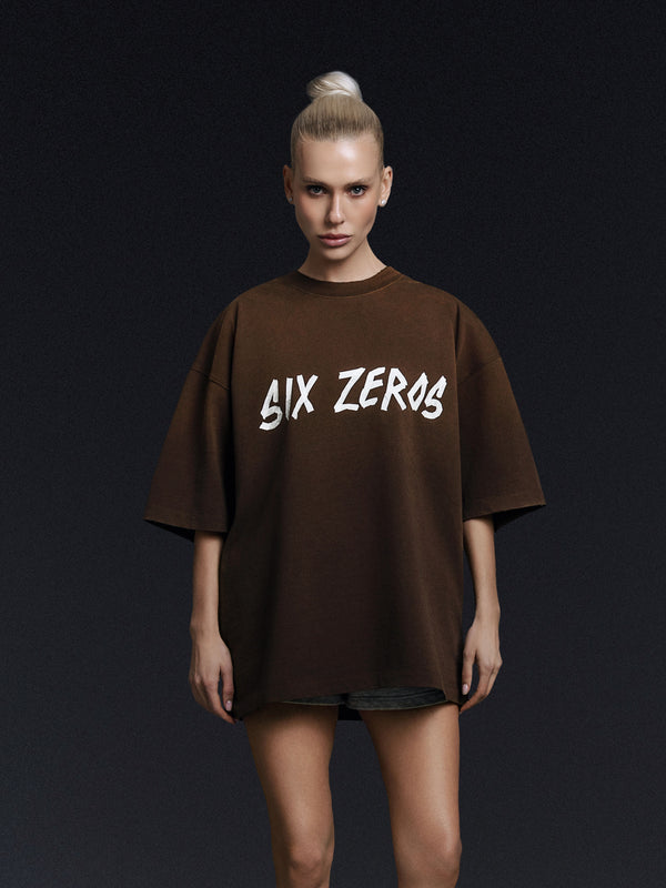 T-shirt TAPE rust brown