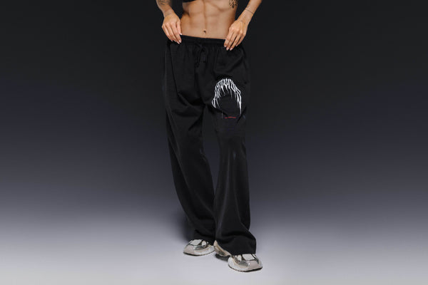 Straight pants PRESENCE bamboo washed grey