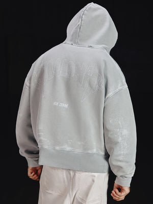 Zip-hoodie MILLIONAIRE platinum washed