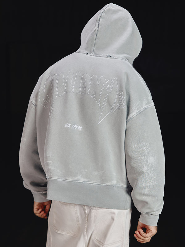 Zip-hoodie MILLIONAIRE platinum washed