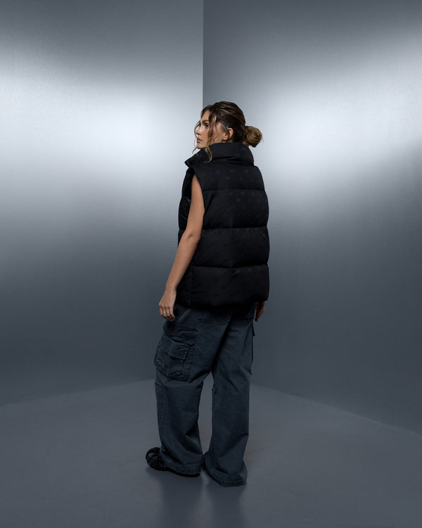 Vest ZERO FORM monogram black