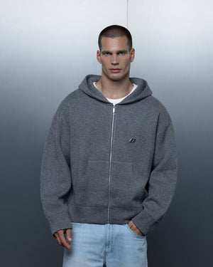 Zip-hoodie THE ONE ash gray