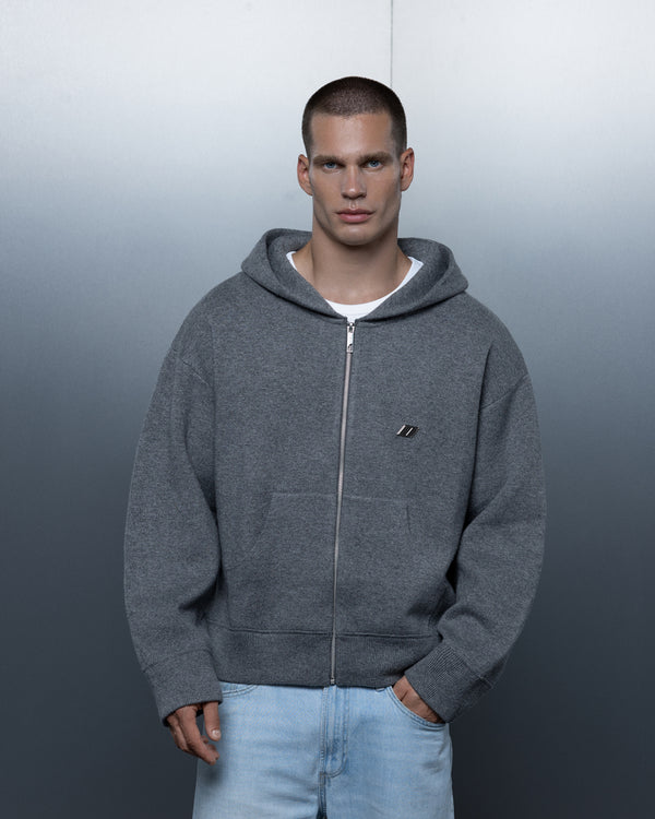 Zip-hoodie THE ONE ash gray