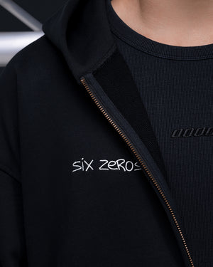 Zip-hoodie JESUS faded black