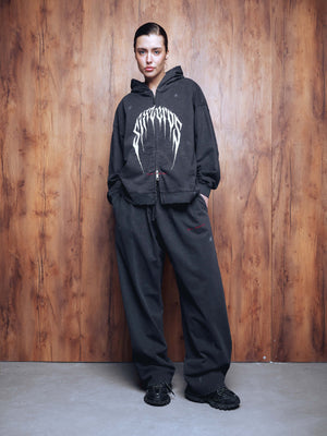 Straight pants presence washed grey