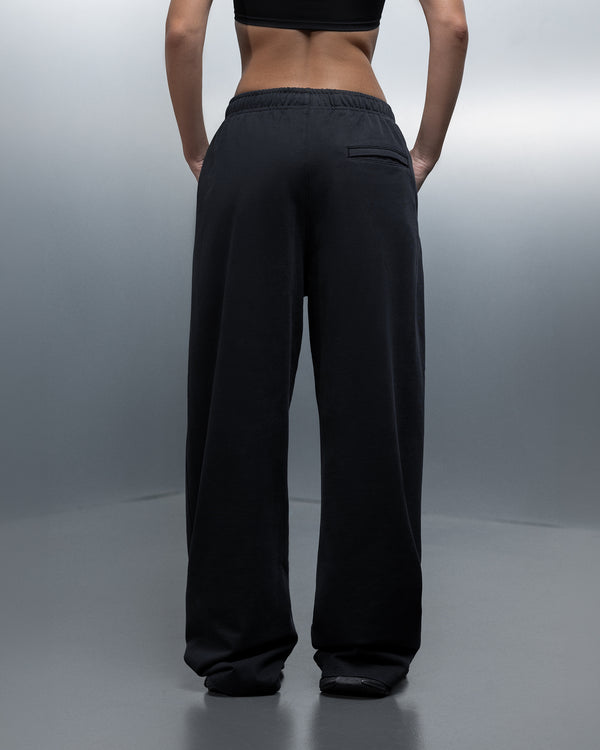 Straight pants ESSENTIAL ONE faded black