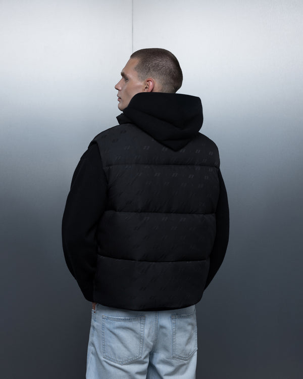 Vest ZERO FORM monogram black