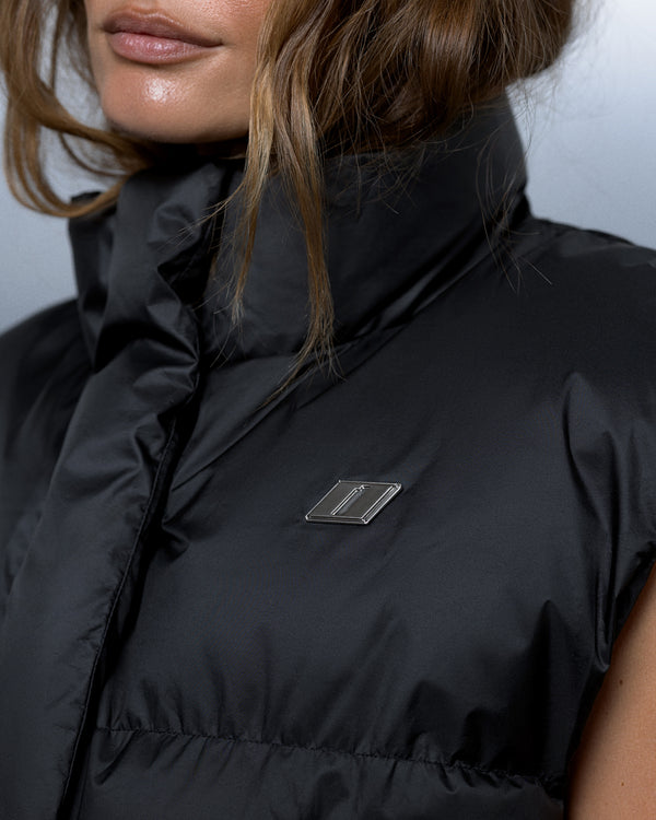 Women's vest THE ONE monogram black