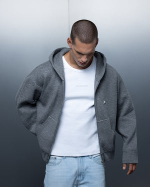 Zip-hoodie THE ONE ash gray