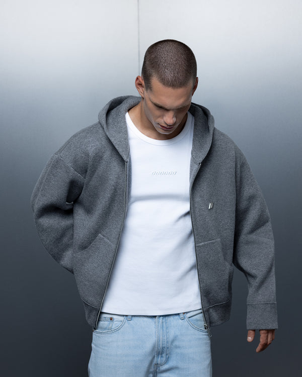 Zip-hoodie THE ONE ash gray