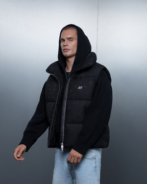 Vest ZERO FORM monogram black