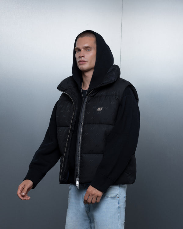 Vest ZERO FORM monogram black