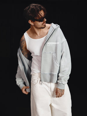 Zip-hoodie MILLIONAIRE platinum washed