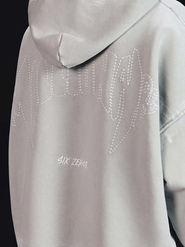 Zip-hoodie MILLIONAIRE platinum washed