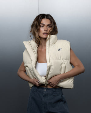 Women's vest THE ONE off-white