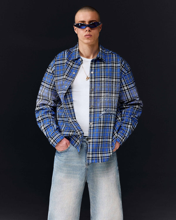 Overshirt MILLIONAIRE SKETCH washed blue