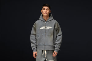 Zip-hoodie TOKYIV smoky blue