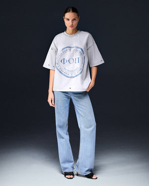 T-shirt SELF-OWNED platinum washed