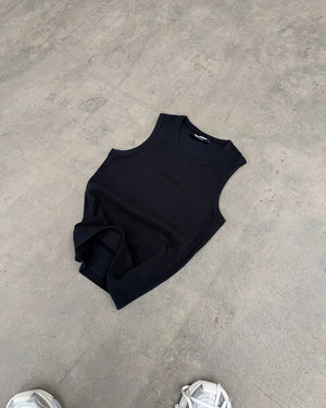 Ribben tank ESSENTIAL faded black