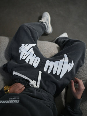 Joggers MILLIONAIRE massive logo washed gray