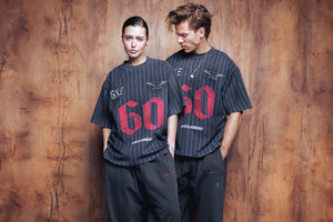 T-shirt jersey 60 washed blue