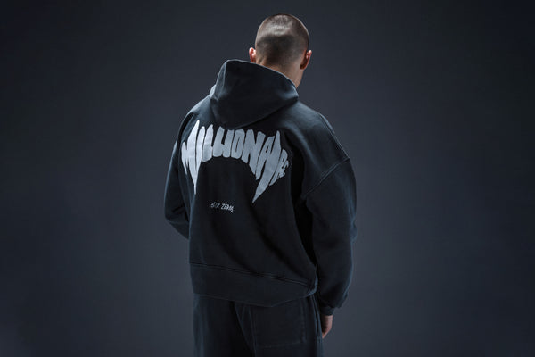 Hoodie Millionaire 2.0 washed deep blue