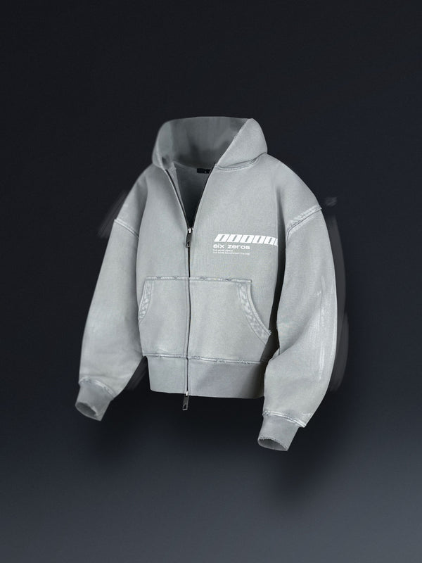 Zip-hoodie MILLIONAIRE platinum washed