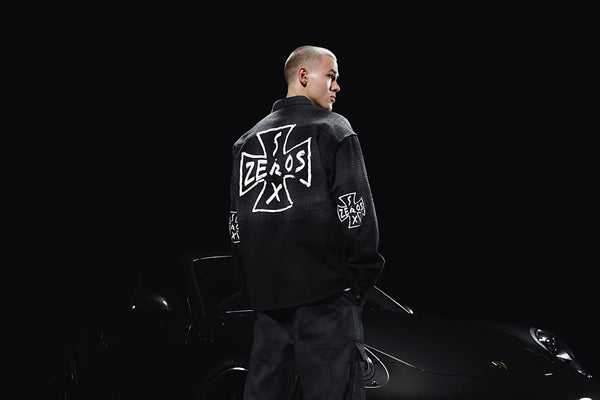 Overshirt icon. washed black