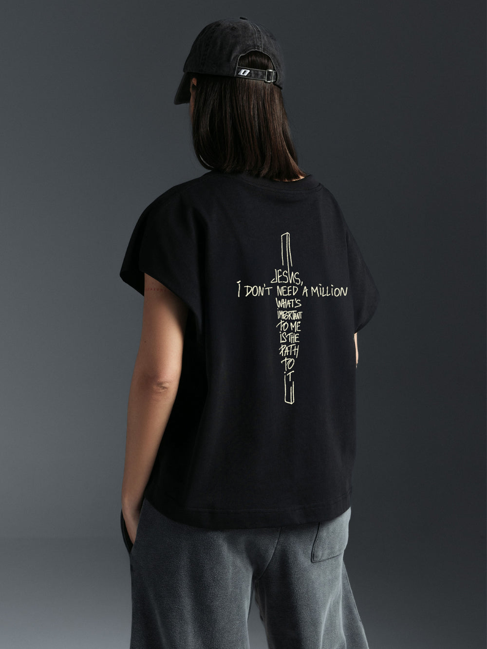 Tank top JESUS black
