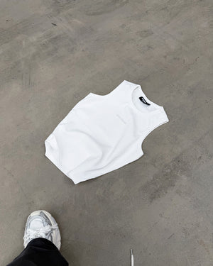 Ribben tank ESSENTIAL white