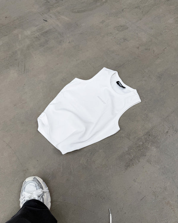 Ribben tank ESSENTIAL white