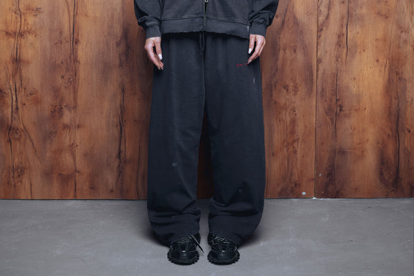 Straight pants presence washed grey