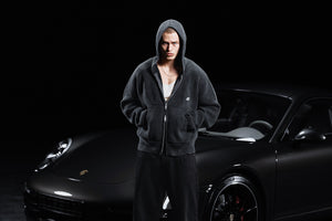 Zip-sweater MILLIONAIRE washed black