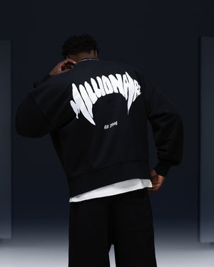 Sweatshirt MILLIONAIRE black/white logo