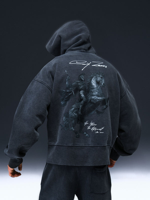 Hoodie SGV washed gray