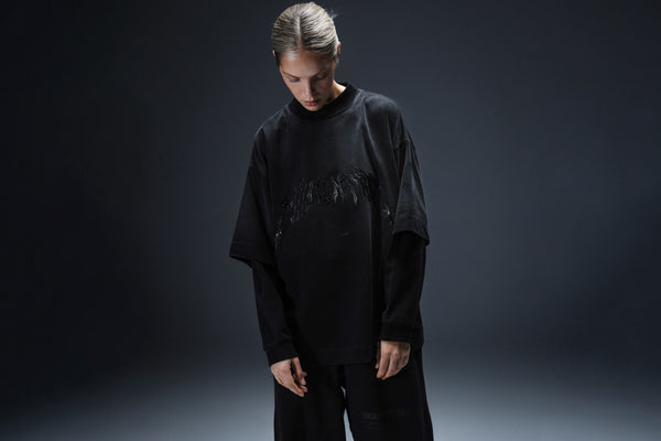 Longsleeve Royal washed black