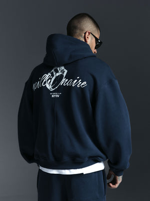 Zipp hoodie MILLIONAIRING dark blue