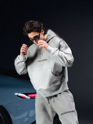 Hoodie icon. washed grey