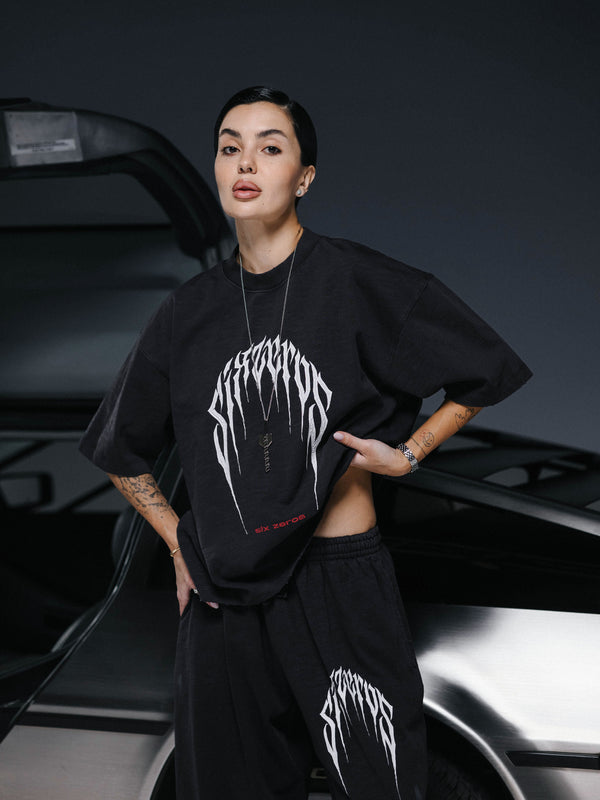 T-shirt PRESENSE bamboo washed grey