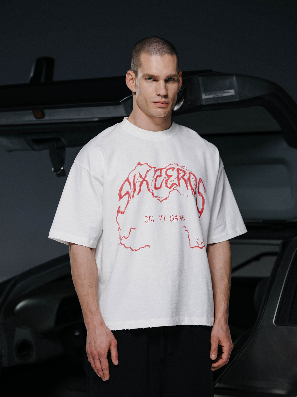 T-shirt ON MY GAME bamboo off-white