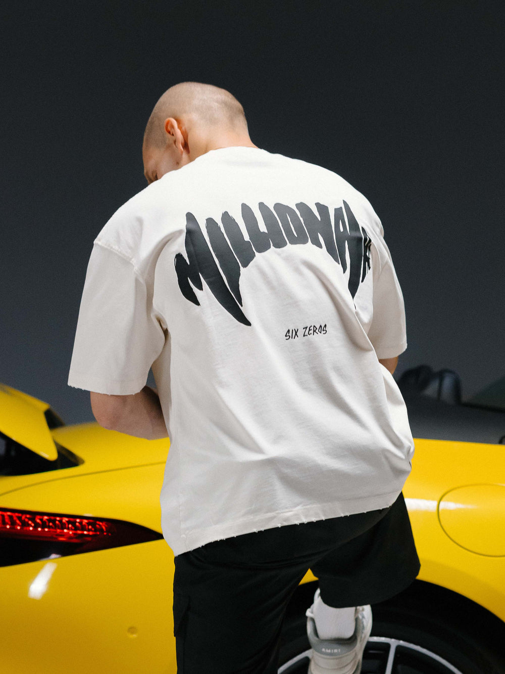 T-shirt MILLIONAIRE white/black