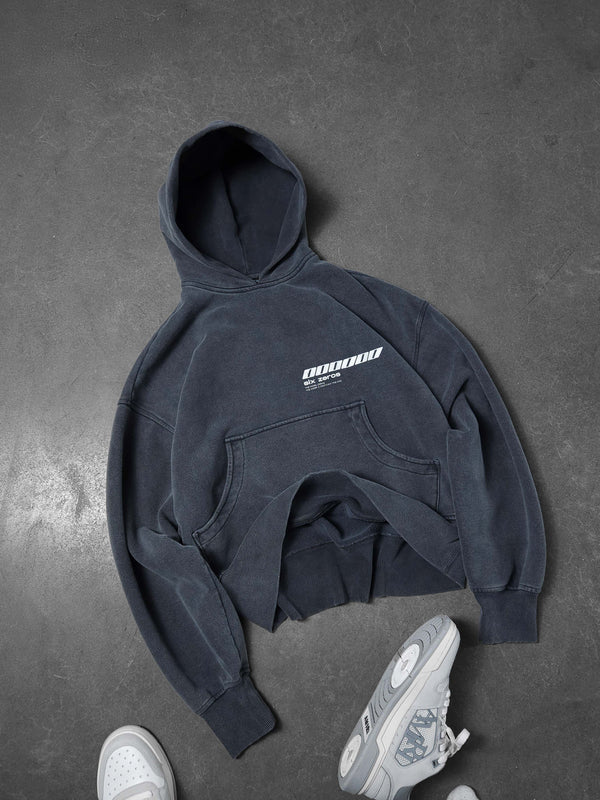 Hoodie SGV washed gray