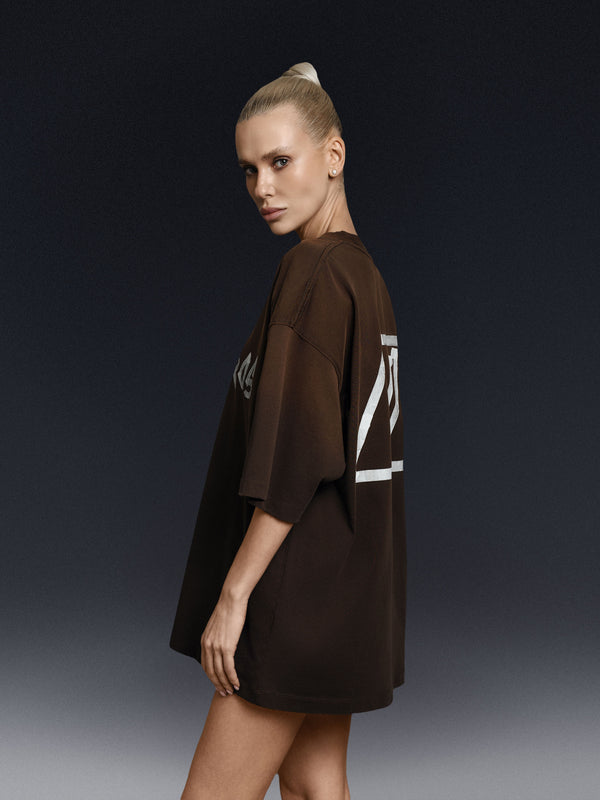 T-shirt TAPE rust brown