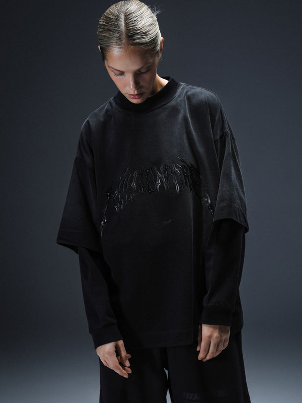 Longsleeve Royal washed black