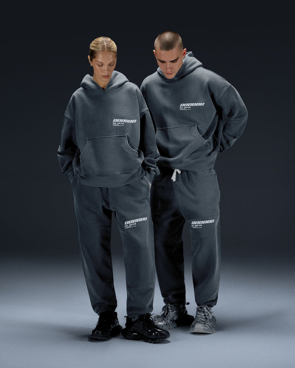 Hoodie Millionaire 2.0 washed deep blue