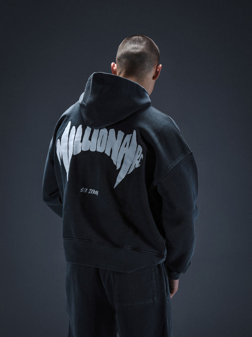 Hoodie Millionaire 2.0 washed deep blue