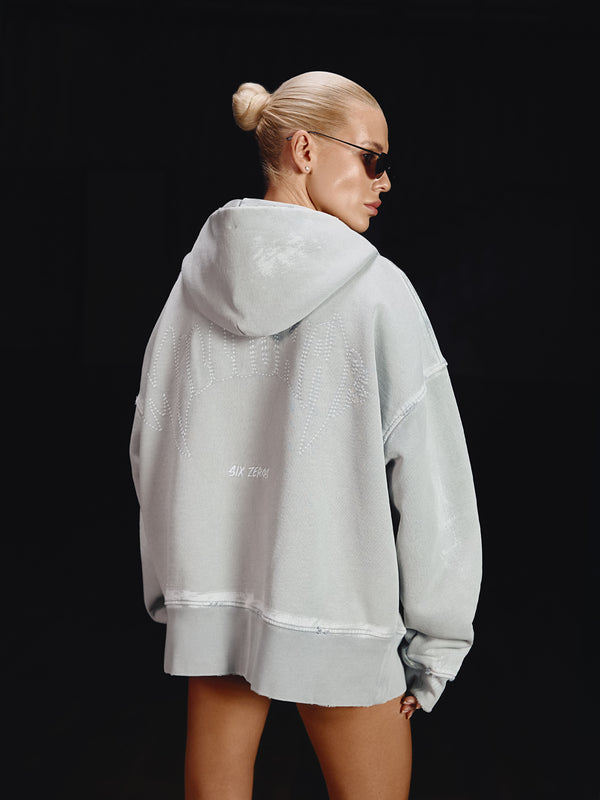 Zip-hoodie MILLIONAIRE platinum washed