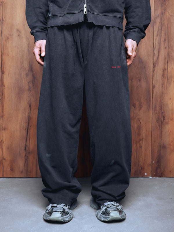 Straight pants presence washed grey